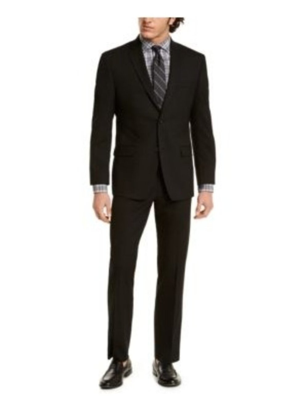Marc New York by Andrew Marc Men's Modern-Fit Suits Solid Black Size 43R NWT